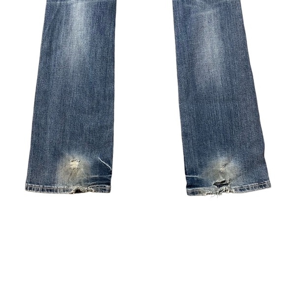 Miss Me women jeans Modelo style bootcut size 27 med Wash Distressed Blue Denim - Picture 8 of 14